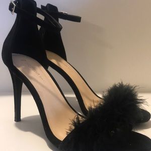 Feather heel sandals!